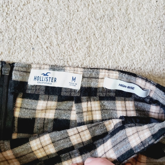 Hollister Clueless Preppy Academia Plaid High Rise 90s Wrap Skirt M - Picture 6 of 7